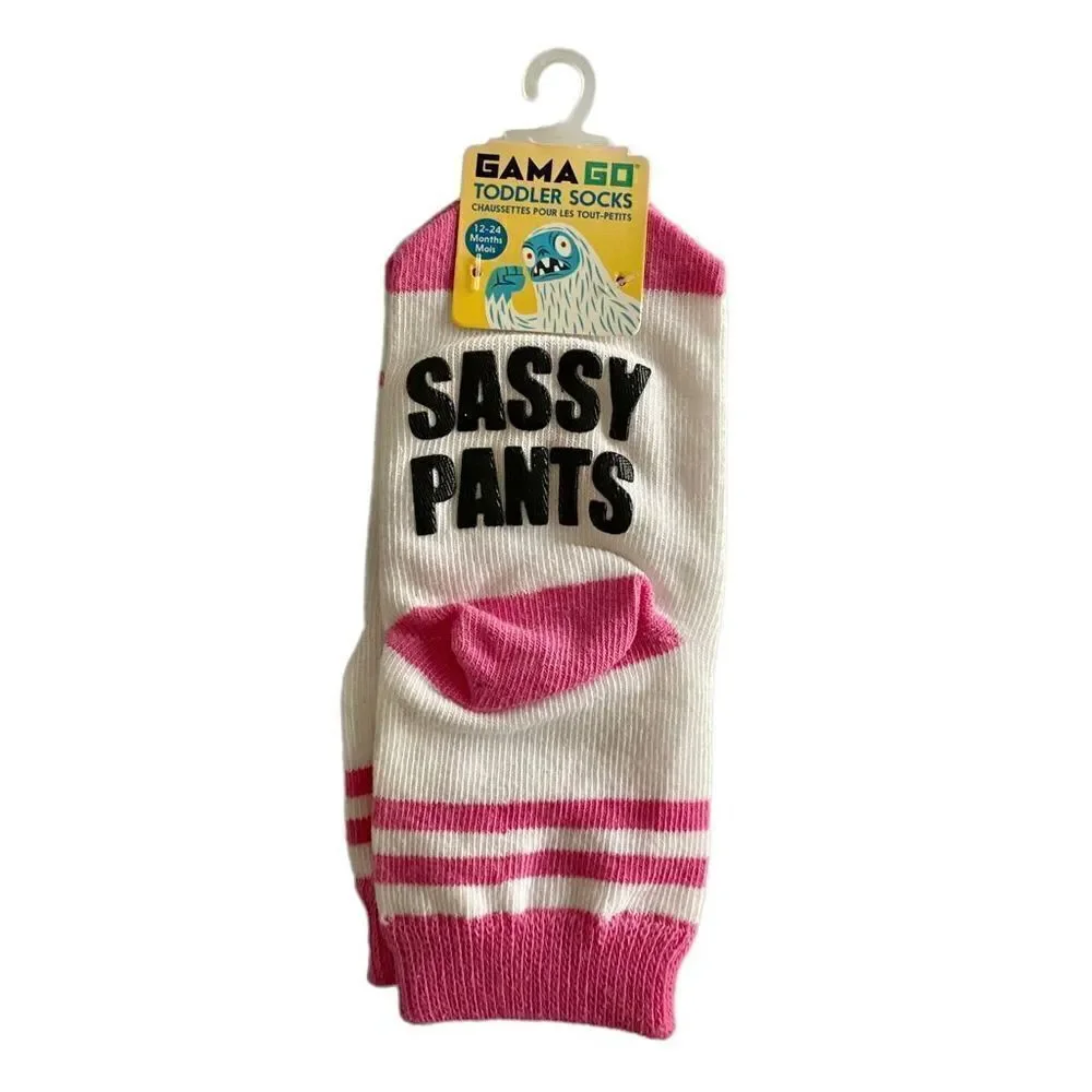 “Sassy Pants” Toddler Novelty Socks